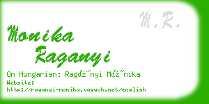 monika raganyi business card